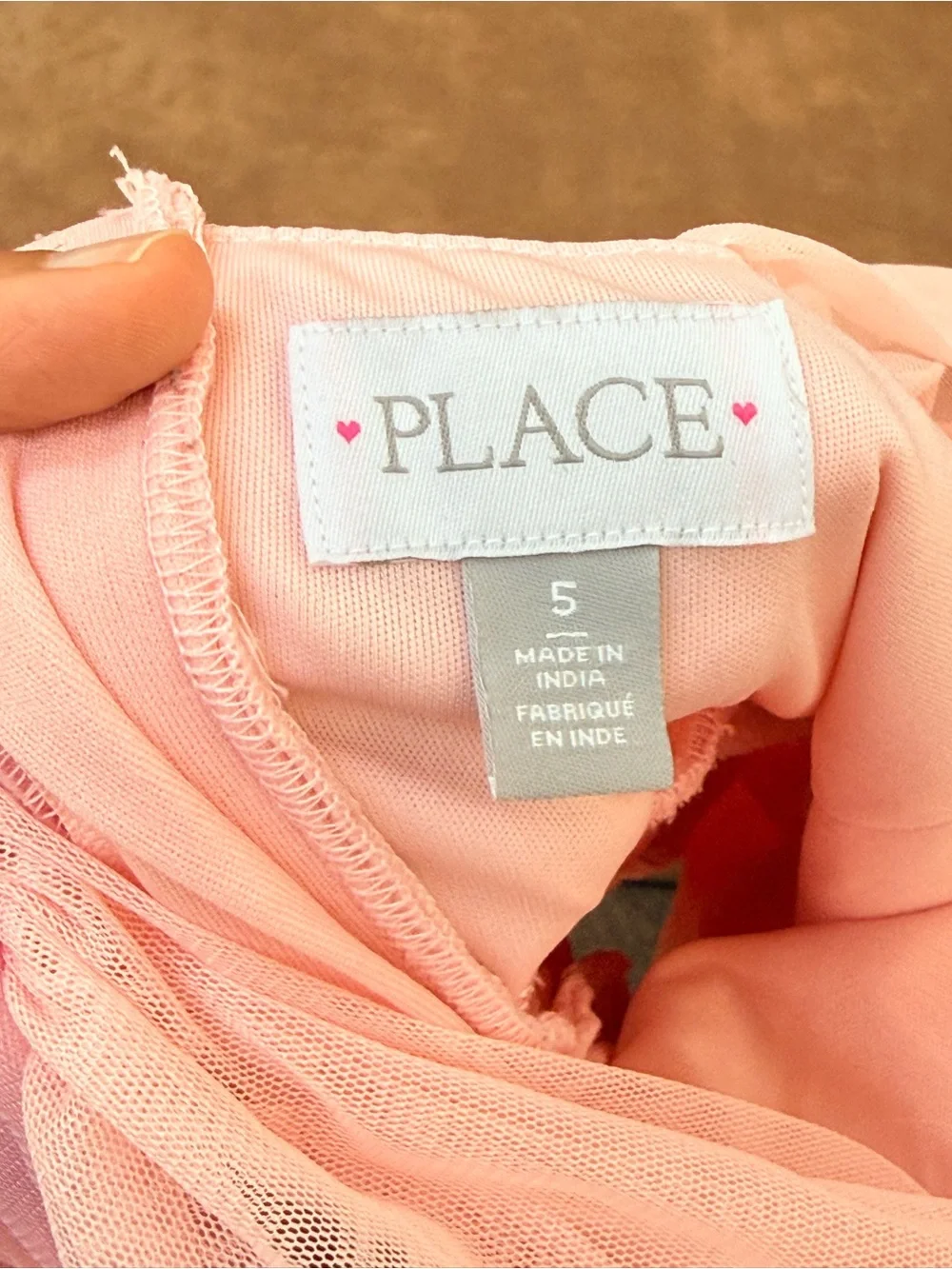 Children’s Place Pink Rose Dress – Size 5 – Great Condition